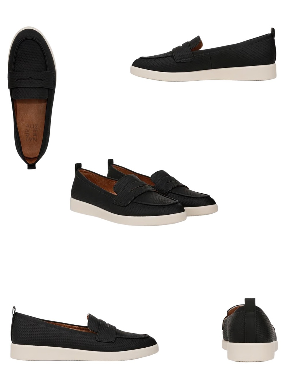 NWB Naturalizer Black Slip-On Loafers